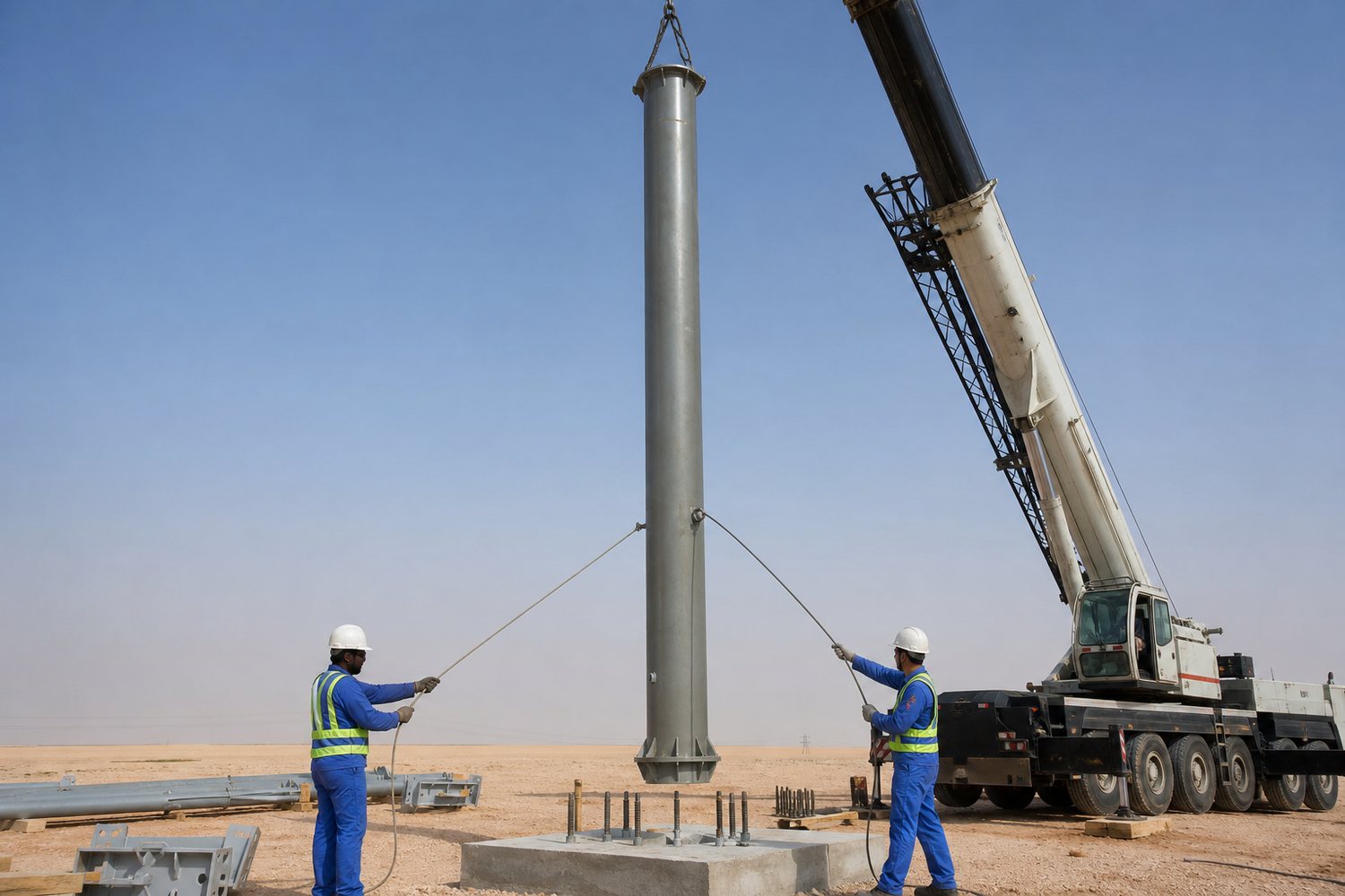 Tower erection